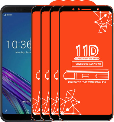 Qyist Edge To Edge Tempered Glass for Asus Zenfone Max Pro M1(Pack of 4)
