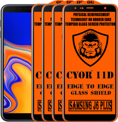 CYOR Edge To Edge Tempered Glass for SAMSUNG J6 PLUS(Pack of 4)
