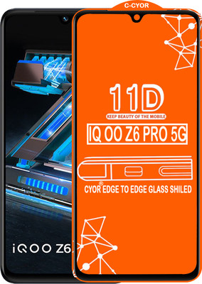 CYOR Edge To Edge Tempered Glass for IQOO Z6 PRO 5G(Pack of 1)