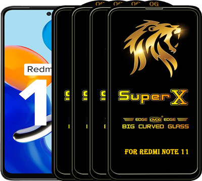 PFOAM Edge To Edge Tempered Glass for REDMI NOTE 11(Pack of 4)