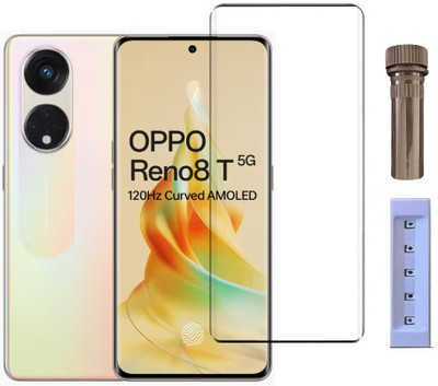 crixus Edge To Edge Tempered Glass for OPPO Reno8T(Pack of 1)