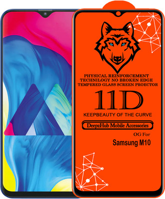 DeepzHub Edge To Edge Tempered Glass for Samsung Galaxy M10(Pack of 1)