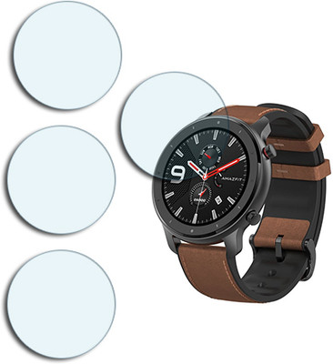 SOMTONE Edge To Edge Tempered Glass for Amazfit GTR 47mm(Pack of 4)