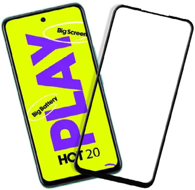 welldesign Edge To Edge Tempered Glass for Infinix Hot 20 Play(Pack of 1)
