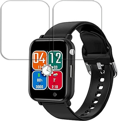 SOMTONE Edge To Edge Tempered Glass for Universal Smart watch 1.5 inch SMARTWATCH SCREEN GUARD(Pack of 2)