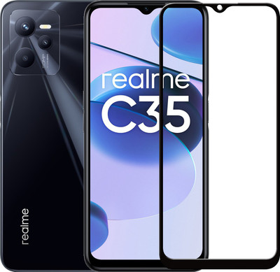 HQ Protection Edge To Edge Tempered Glass for Realme C35(Pack of 1)