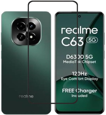 Bodoma Edge To Edge Tempered Glass for Realme C63 5G(Pack of 1)