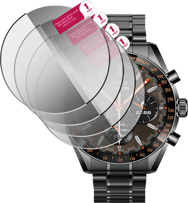 HIDEOUS Edge To Edge Tempered Glass for fire boltt moonwatch(Pack of 4)