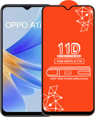 Qyist Edge To Edge Tempered Glass for Oppo A17K(Pack of 1)