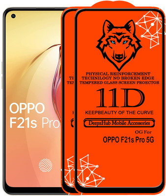 DeepzHub Edge To Edge Tempered Glass for OPPO F21s Pro 5G(Pack of 2)