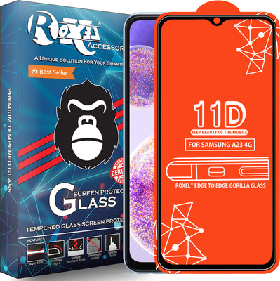 Roxel Edge To Edge Tempered Glass for Samsung A23 4G(Pack of 1)