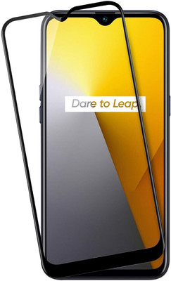 9H Edge To Edge Tempered Glass for Realme 3i-With Edge To Edge Full Screen Coverage,Pack Of 1 (with Easy Installation Kit)(Pack of 1)