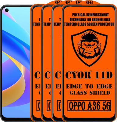 CYOR Edge To Edge Tempered Glass for OPPO A36 5G(Pack of 4)