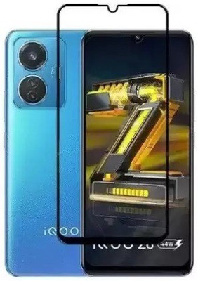 O2MG Edge To Edge Tempered Glass for IQOO Z6 44W(Pack of 1)