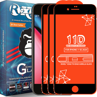 Roxel Edge To Edge Tempered Glass for Apple iPhone 7(Pack of 3)