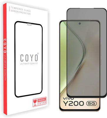 Coyo Edge To Edge Tempered Glass for Vivo Y200 5g(Pack of 1)