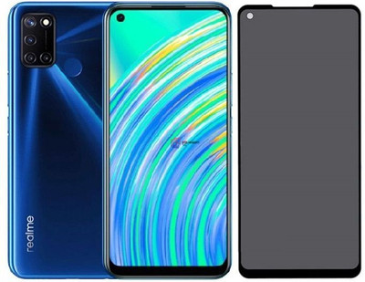 Obstinate Edge To Edge Tempered Glass for Realme C17, DelhiGear Glass, Privacy Screen Protector, Privacy Tempered Glass, Screen Guard, Mobile Glass(Pack of 1)