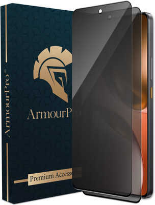 ArmourPro Edge To Edge Tempered Glass for Realme GT 7T 5G, Realme GT 7T, Realme GT 7 5G, Privacy Anti Spy Glass(Pack of 2)