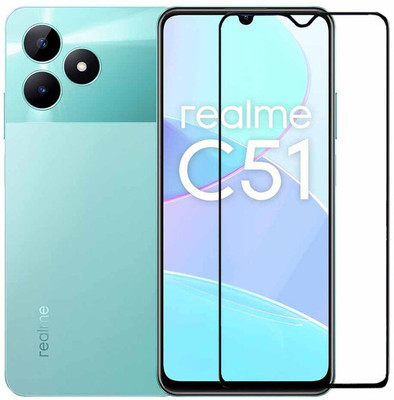Expromium Edge To Edge Tempered Glass for Realme C51(Pack of 1)
