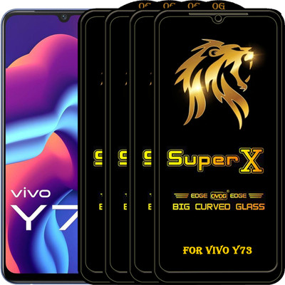 PFOAM Edge To Edge Tempered Glass for VIVO Y73(Pack of 4)