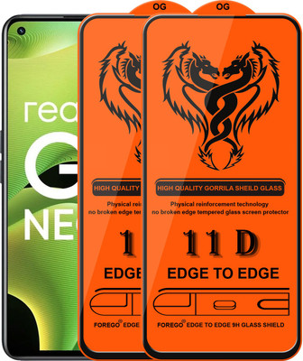 HQ Protection Edge To Edge Tempered Glass for Realme GT Neo 2 5G(Pack of 2)