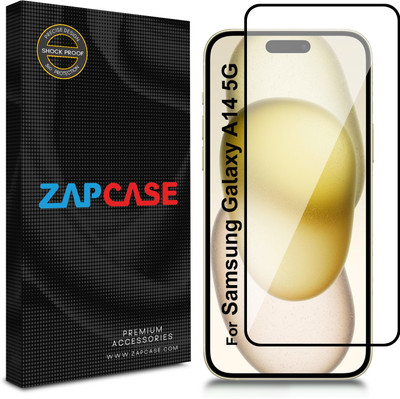 Zapcase Edge To Edge Tempered Glass for Samsung Galaxy A14 5G(Pack of 1)