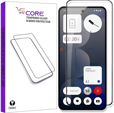 SPCORE Edge To Edge Tempered Glass for Nothing Phone 3a, nothing phone 3A(Pack of 1)