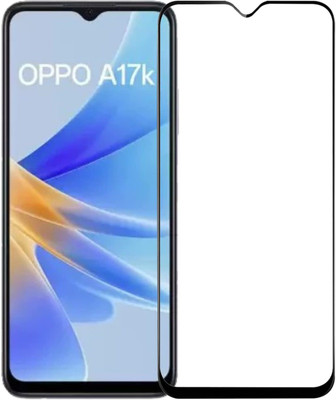 COVJ Tempered Glass Guard for Oppo A17K Tempered Glass | Screen Protector Full HD Quality Tempered Glass Anti-Scratch Edge to Edge Coverage with Easy Installation Kit(Pack of 1)