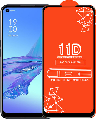 Roxel Edge To Edge Tempered Glass for Oppo A53 2020(Pack of 1)