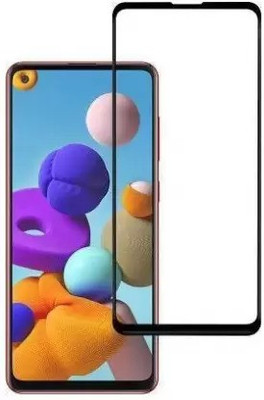 VISHZONE Edge To Edge Tempered Glass for Samsung Galaxy A21s(Pack of 1)