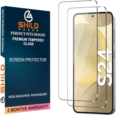 shild Edge To Edge Tempered Glass for Samsung Galaxy S24(Pack of 2)