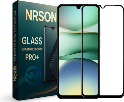 NRSON Edge To Edge Tempered Glass for Redmi A5, MI A5 (4G), with Easy Self Installation Kit(Pack of 1)