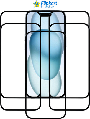 Flipkart SmartBuy Edge To Edge Tempered Glass for IPHONE 15(Pack of 5)