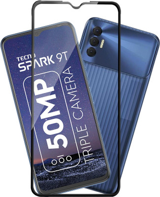 HUPSHY Edge To Edge Tempered Glass for Tecno Spark 9T(Pack of 1)