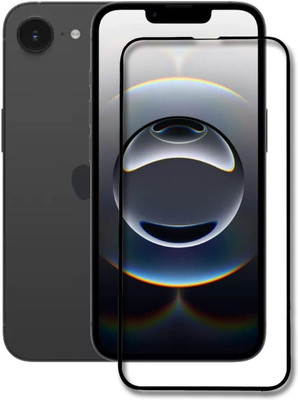 DSCASE Edge To Edge Tempered Glass for Apple iPhone 16e, iPhone 16e(Pack of 1)