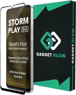 Gadget Glow Edge To Edge Tempered Glass for Lava Storm Play 5G, Lava Storm Play(Pack of 1)