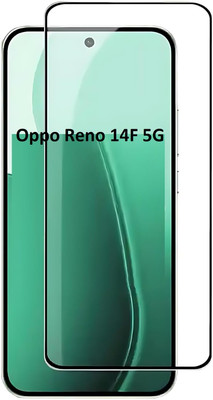 FwellT Edge To Edge Tempered Glass for Oppo Reno 14F 5G(Pack of 1)