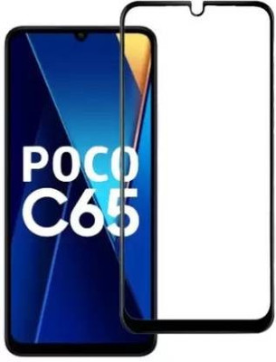 AKSHUD Edge To Edge Tempered Glass for POCO C65, poco c65(Pack of 1)