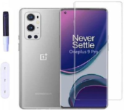 Mersal Edge To Edge Tempered Glass for Oneplus 9 Pro, UV Curved Screen Protector with Easy Installation Kit(Pack of 1)