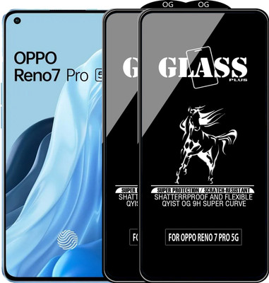 Qyist Edge To Edge Tempered Glass for OPPO RENO 7 PRO 5G(Pack of 2)