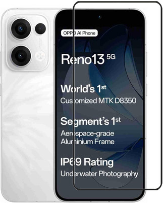 EITANSHA CREATION Edge To Edge Tempered Glass for Oppo Reno 13, realme 13 5G(Pack of 1)