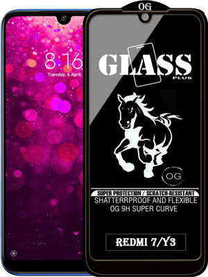 PFOAM Edge To Edge Tempered Glass for REDMI Y3(Pack of 1)
