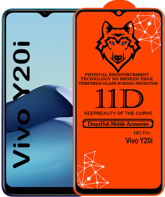 DeepzHub Edge To Edge Tempered Glass for vivo Y20i(Pack of 1)