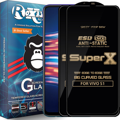 Roxel Edge To Edge Tempered Glass for VIVO S1(Pack of 2)