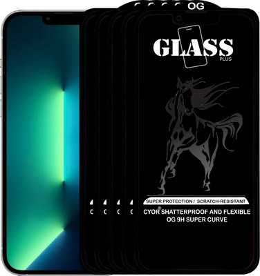 CYOR Edge To Edge Tempered Glass for IPHONE 13 PRO MAX(Pack of 5)