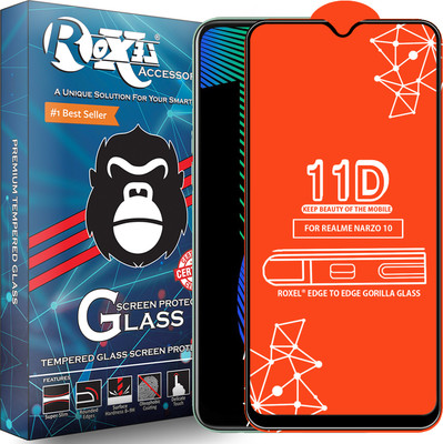 Roxel Edge To Edge Tempered Glass for Realme Narzo 10(Pack of 1)