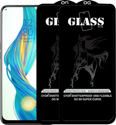 CYOR Edge To Edge Tempered Glass for Realme X(Pack of 2)