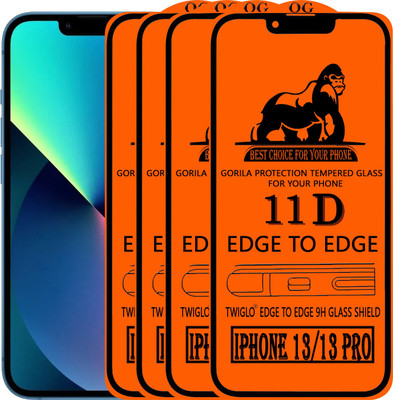 TWIGLO Edge To Edge Tempered Glass for IPHONE 13 PRO(Pack of 4)