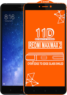 CYOR Edge To Edge Tempered Glass for REDMI MI MAX(Pack of 1)