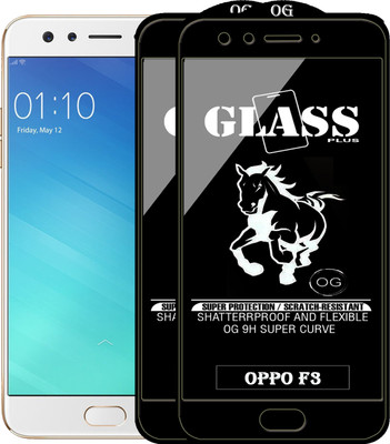 Rofix star Edge To Edge Tempered Glass for Oppo F3(Pack of 2)